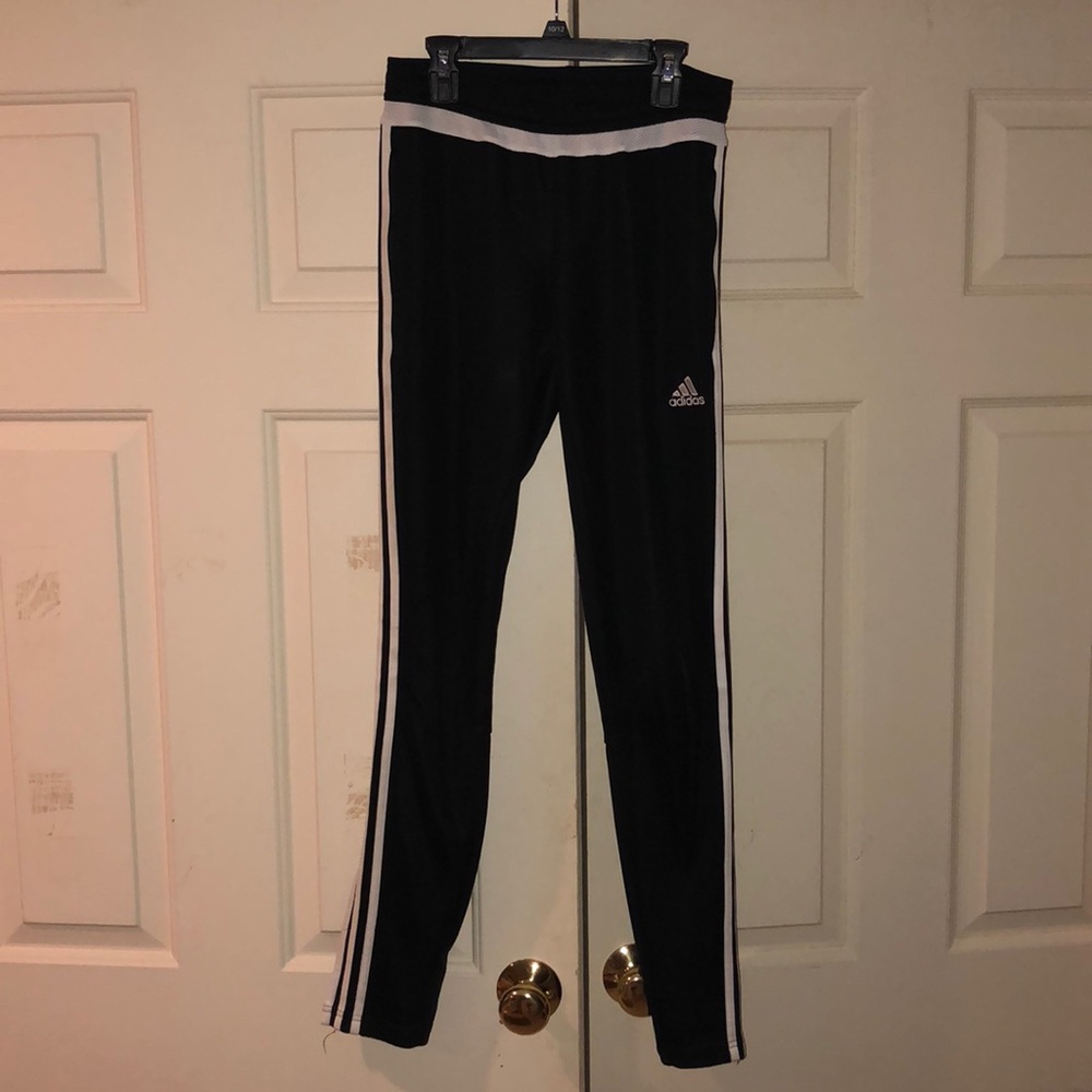 black adidas joggers